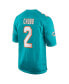 Фото #2 товара Men's Bradley Chubb Aqua Miami Dolphins Game Player Jersey