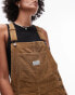 Levi's baggy fit cord dungarees in brown