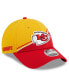 ფოტო #1 პროდუქტის Men's Gold, Red Kansas City Chiefs 2023 Sideline 9FORTY Adjustable Hat