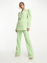 Фото #1 товара Y.A.S tailored flared trouser co-ord in mint green