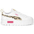Фото #1 товара Puma Mayze Animal Print Platform Womens White Sneakers Casual Shoes 39206401