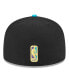 Фото #2 товара Men's Black, Turquoise Portland Trail Blazers Arcade Scheme 59FIFTY Fitted Hat