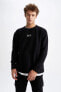 Oversize Fit Bisiklet Yaka Sweatshirt