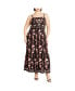 Фото #1 товара Plus Size Molly Print Maxi Dress