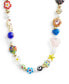 Фото #1 товара COACH faux Stone Signature Beaded Collar Necklace