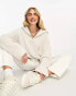 Weekday Grace half zip jumper in off-white