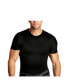 Фото #1 товара Men's Big & Tall Insta Slim Compression Short Sleeve Crew-Neck T-Shirt