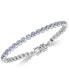 Браслет Macy's Tanzanite Link Silver Серебристый, 7 - фото #1