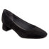 Фото #2 товара Trotters Lola T1561-003 Womens Black Extra Narrow Suede Pumps Heels Shoes 8