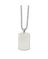Фото #2 товара Chisel brushed Reversible Dog Tag Ball Chain Necklace