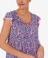 ფოტო #3 პროდუქტის Women's Short Sleeve 2 Piece Pajama Set