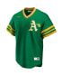 Фото #3 товара Men's Kelly Green Oakland Athletics Road Cooperstown Collection Team Jersey