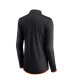 Women's Black San Francisco Giants Corner Quarter-Zip Top