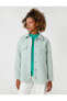Фото #33 товара Куртка Koton Oversize Shirt Collar Long Sleeve Pocket Detail