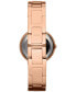 ფოტო #3 პროდუქტის Women's Virginia Rose Gold-Tone Stainless Steel Bracelet Watch 30mm ES3284