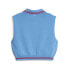 Фото #2 товара Puma Dapper Dan X QuarterZip Cropped Vest Womens Blue Casual Athletic Outerwear