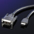Фото #3 товара VALUE Monitor Cable - DVI (18+1) - HDMI - M/M 3 m - 3 m - DVI-D - HDMI - Male - Male - Nickel
