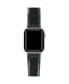 Callie Black Glitter Genuine Leather Band for Apple Watch, 42mm-44mm