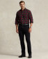Фото #4 товара Men's Big & Tall Cotton Plaid Oxford Shirt