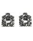 ფოტო #1 პროდუქტის Women's Black Stone Drop Earrings