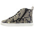 Фото #4 товара Matisse Entice Snake High Top Womens Black, Grey, Off White Sneakers Casual Sho