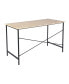 Фото #3 товара 47.2"W X 23.6" D X 29.6"H Metal Frame Home Office Writing Desk - Oak & Black