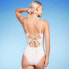 Фото #6 товара Women's Double O-Ring with Lace-Up Back One Piece Swimsuit - Shade & Shore