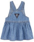 Фото #11 товара Baby Vintage Inspired Denim Jumper Dress 3M