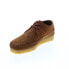 Фото #7 товара Clarks Weaver 26165082 Mens Brown Suede Oxfords & Lace Ups Casual Shoes
