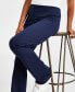 Фото #4 товара Petite High-Rise Pull-On Bootcut Ponte Pants, Created for Macy's