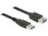 Фото #1 товара Delock 85053 - 0.5 m - USB A - USB A - USB 3.2 Gen 1 (3.1 Gen 1) - Male/Female - Black