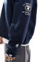 Aape By A Bathing Ape college sweatshirt in navy