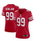 ფოტო #3 პროდუქტის Women's Javon Kinlaw Scarlet San Francisco 49ers Player Game Jersey