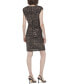 Women's Sequined Surplice-Neck Dress