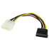 Фото #2 товара StarTech.com 6in 4 Pin LP4 to SATA Power Cable Adapter - 0.152 m - Molex (4-pin) - SATA 15-pin - Male - Straight - Straight