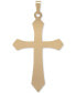 ფოტო #4 პროდუქტის Polished Cross Pendant in 14k Gold, Created for Macy's