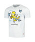 ფოტო #2 პროდუქტის Men's Bart Simpson White The Simpsons T-shirt