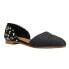 Фото #2 товара TOMS Jutti Dorsay Slip On Womens Black Flats Casual 10018985T