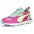 Фото #2 товара Puma Rider Fv Brighter Days Lace Up Womens Pink Sneakers Casual Shoes 39078201