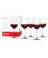 Фото #2 товара Salute Red Wine Glasses, Set of 4, 19.4 Oz