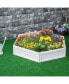 Фото #3 товара 4' x 2' Raised Garden Bed, Plastic Open Planter Box, White