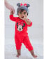 Minnie Mouse Girls Snap Cosplay Coverall and Hat Infant