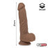 Dildo Dual Layer Silicone 8.25 Brown