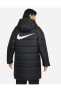 Sportswear Therma-fıt Repel Kapüşonlu Kadın Parkası Siyah Renk Mont