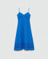 ფოტო #2 პროდუქტის Women's Turn-Down Neckline Embroidered Dress