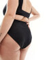 Фото #6 товара ASOS DESIGN Curve Maya mix and match high leg high waist bikini bottom in black