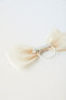 Hair tie with organza bow