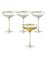 Фото #1 товара Rocher Cocktail Coupe Glasses, Set of 4, 12.5 Oz