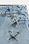 Z1975 DENIM SKIRT WITH DRAWSTRING