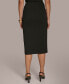 ფოტო #2 პროდუქტის Donna Karan Women's Hardware Embellished Jersey Pencil Skirt